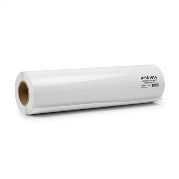 Vinyl- IPSA1014 Free - white glossy / Bubble Free / 1.37*50m